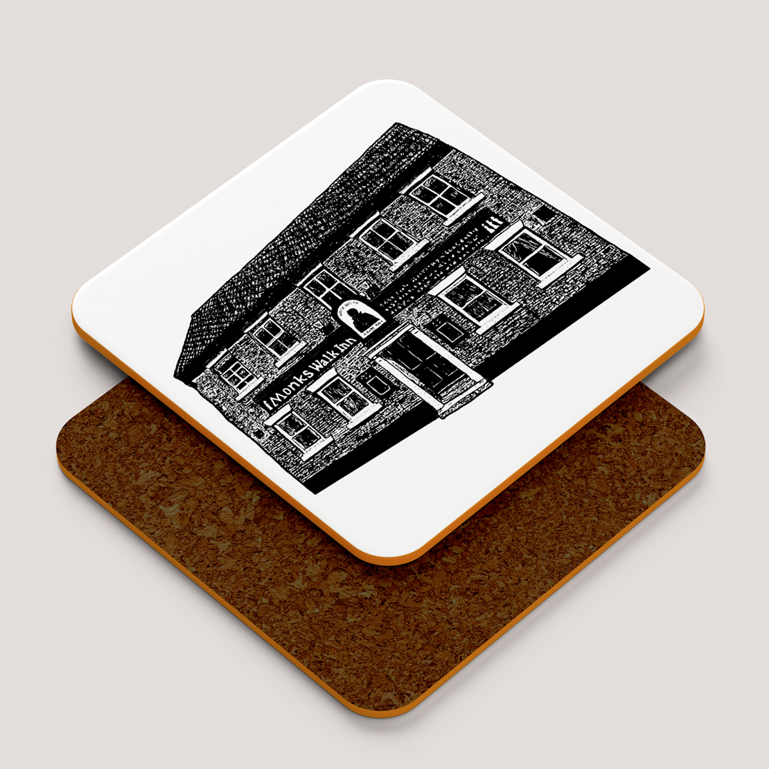 The Monks Walk, Beverley Pub Coaster