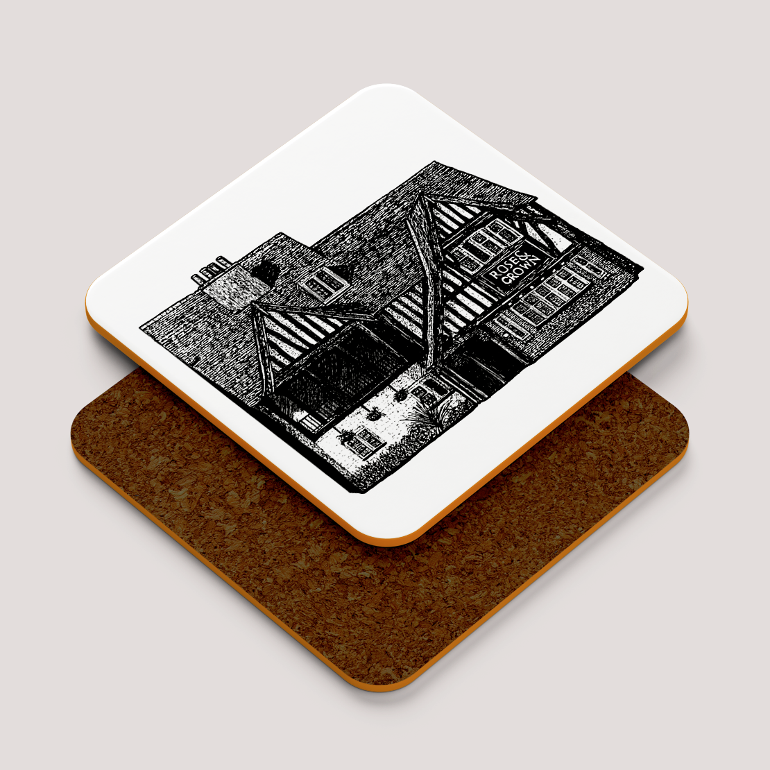 The Rose and Crown, Beverley Pub Coaster
