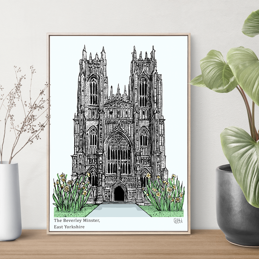 Springtime Beverley Minster Art Print