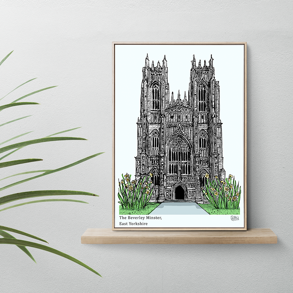 Springtime Beverley Minster Art Print