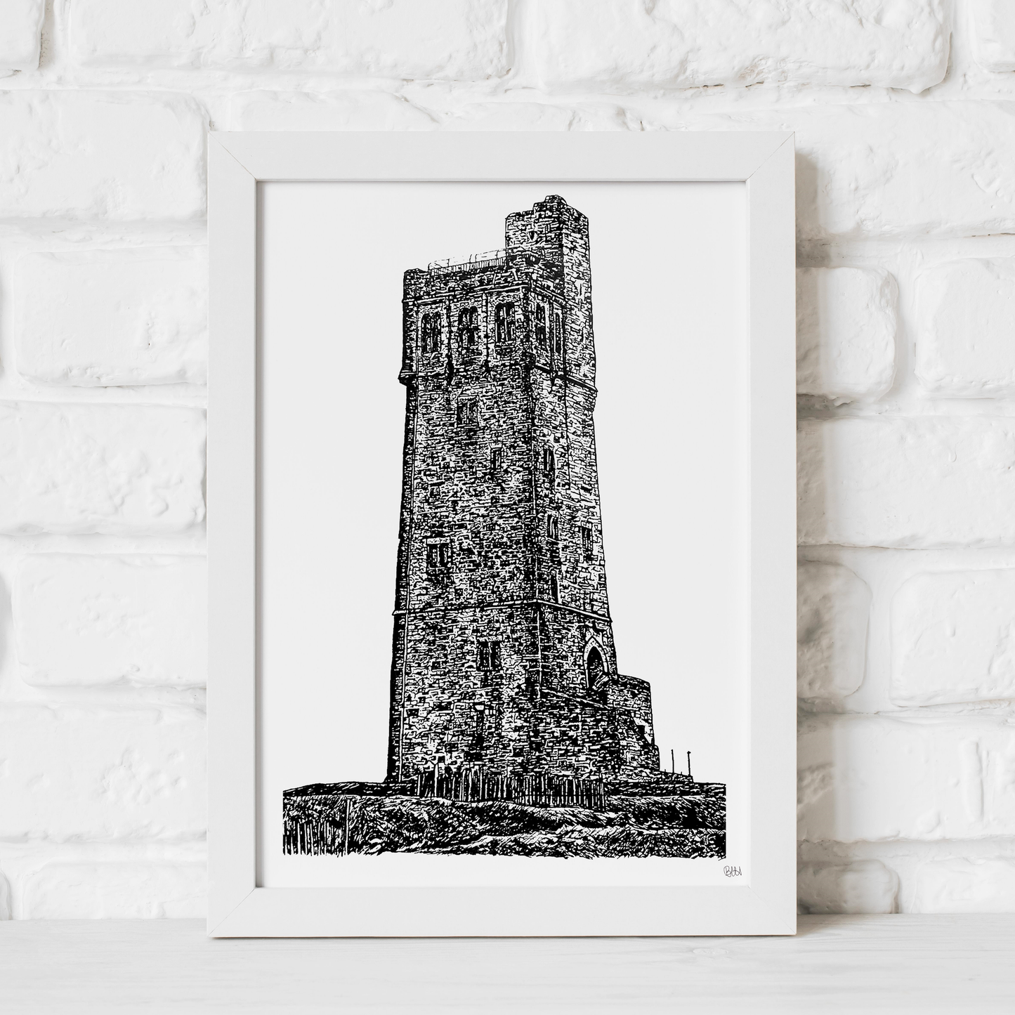 Castle Hill, Huddersfield, West Yorkshire Art Print