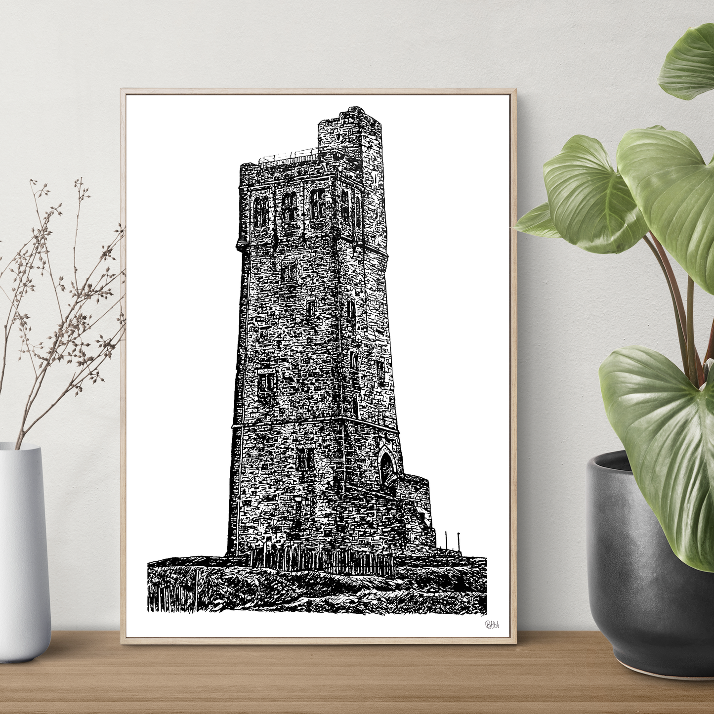 Castle Hill, Huddersfield, West Yorkshire Art Print