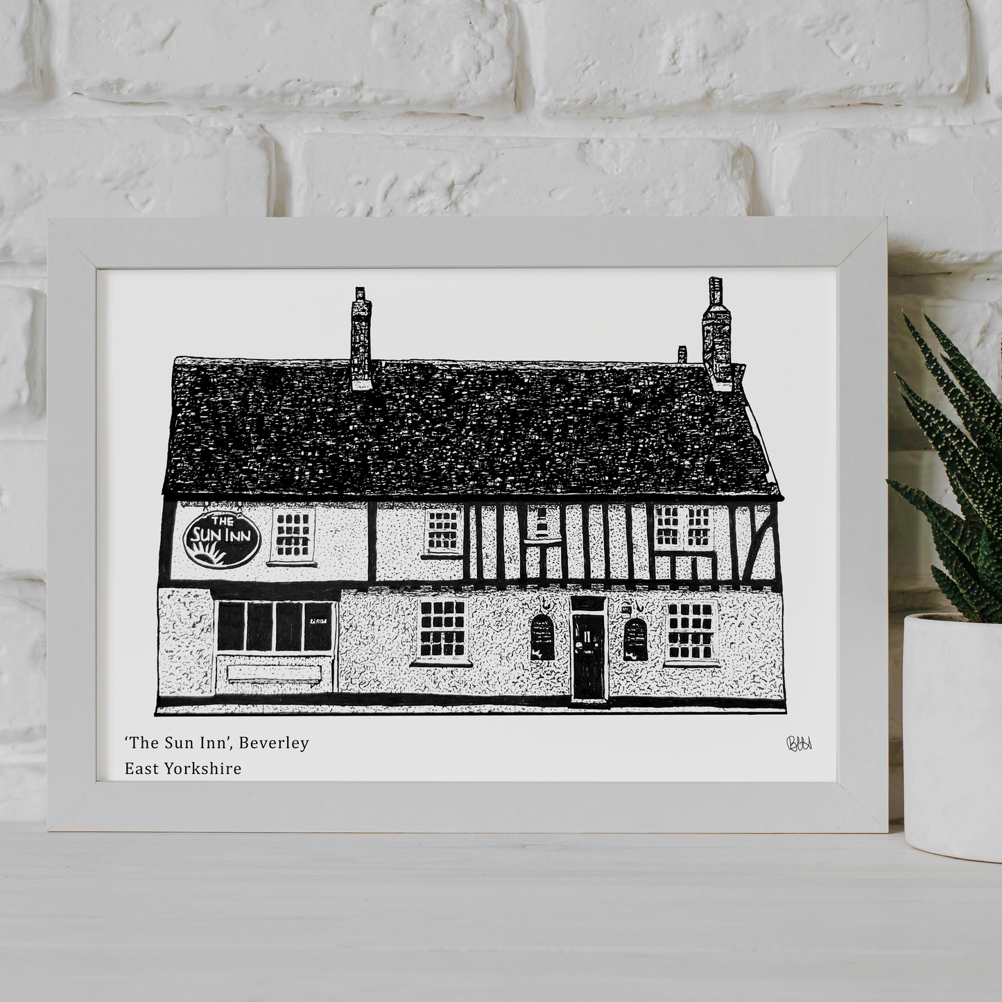 The Sun Inn Pub, Beverley, East Yorkshire Art Print