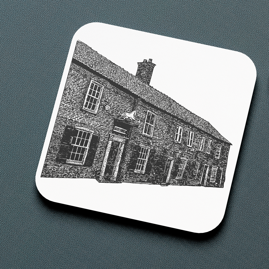 The White Horse Inn Pub Coaster