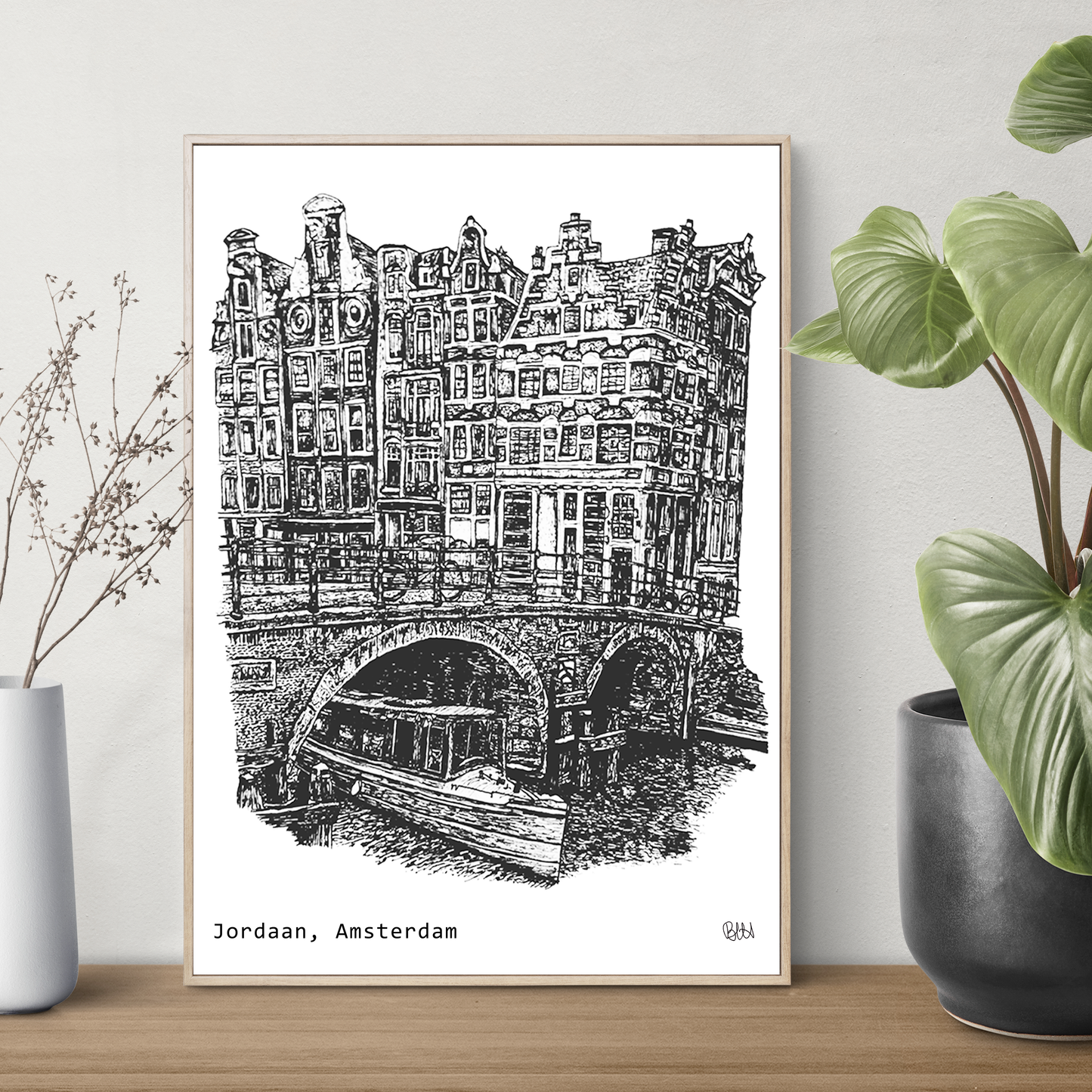 Amsterdam Canal, Jordaan Art Print