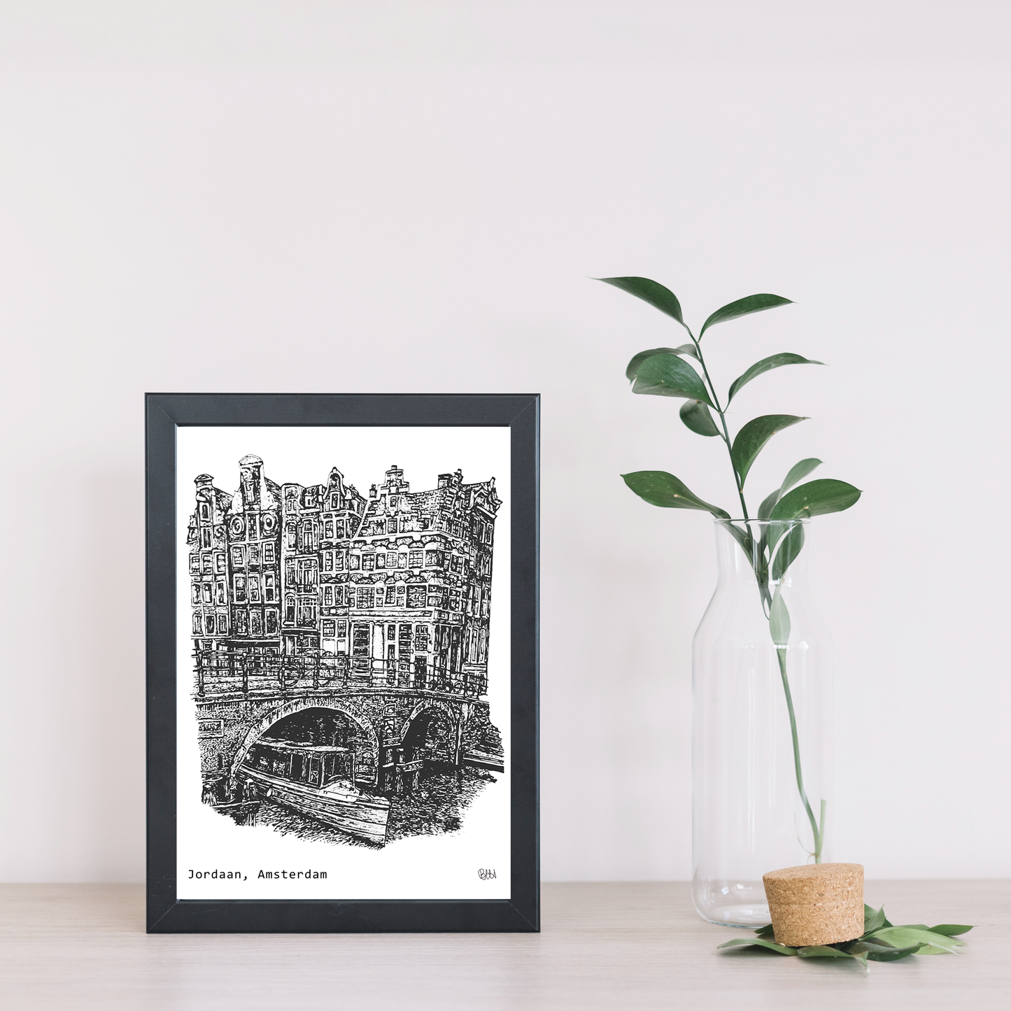 Amsterdam Canal, Jordaan Art Print