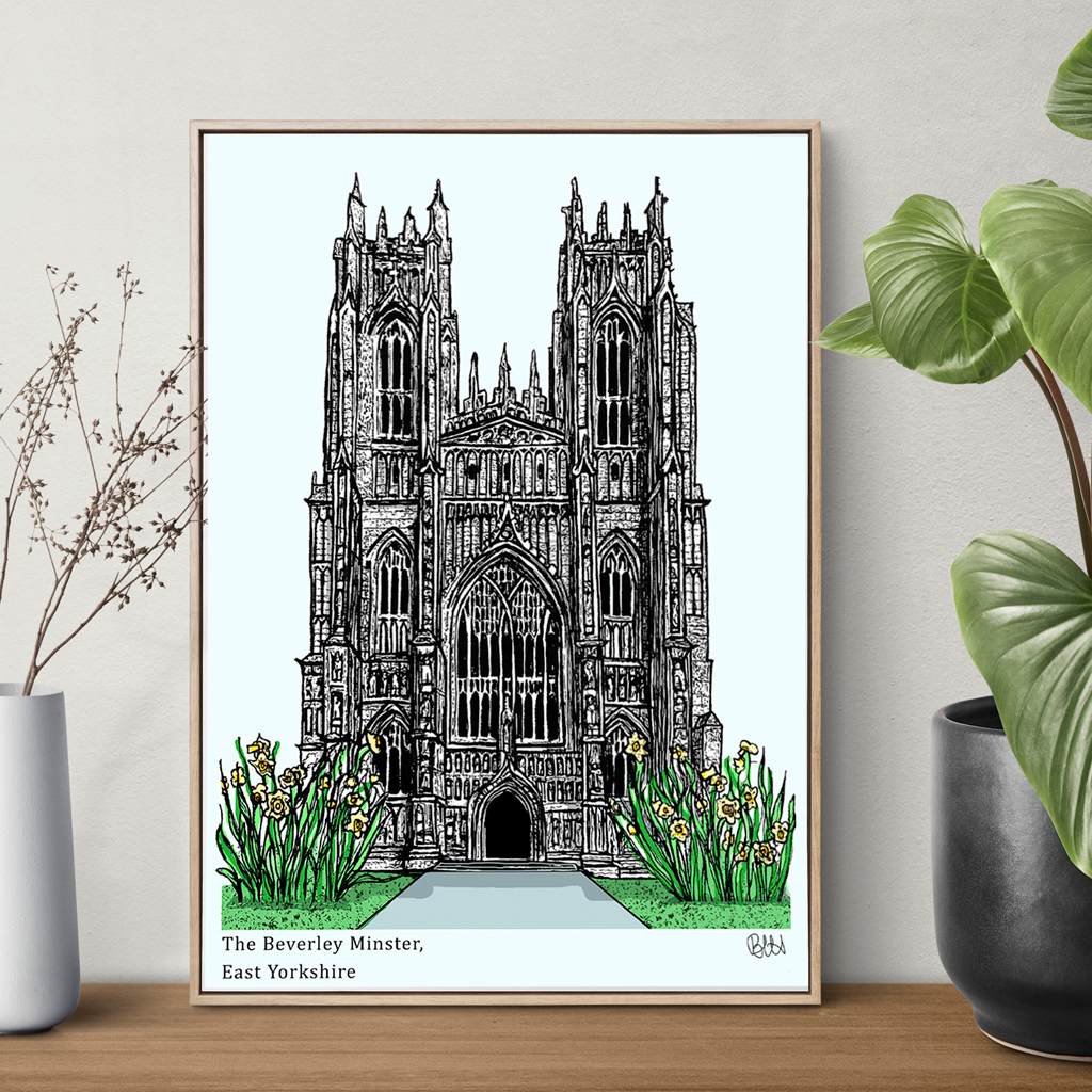 Beverley Minster Spring Artwork Print