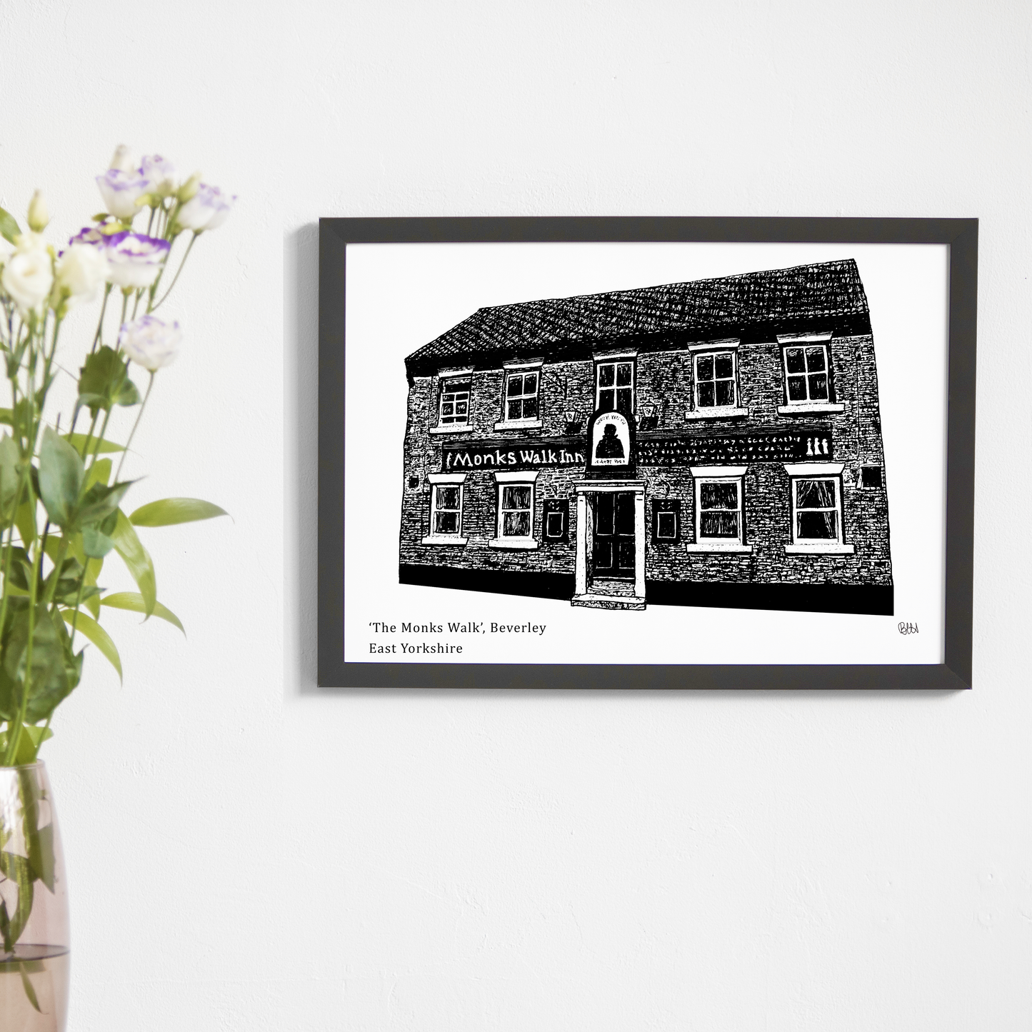 The Monk Walk Pub, Beverley Art Print