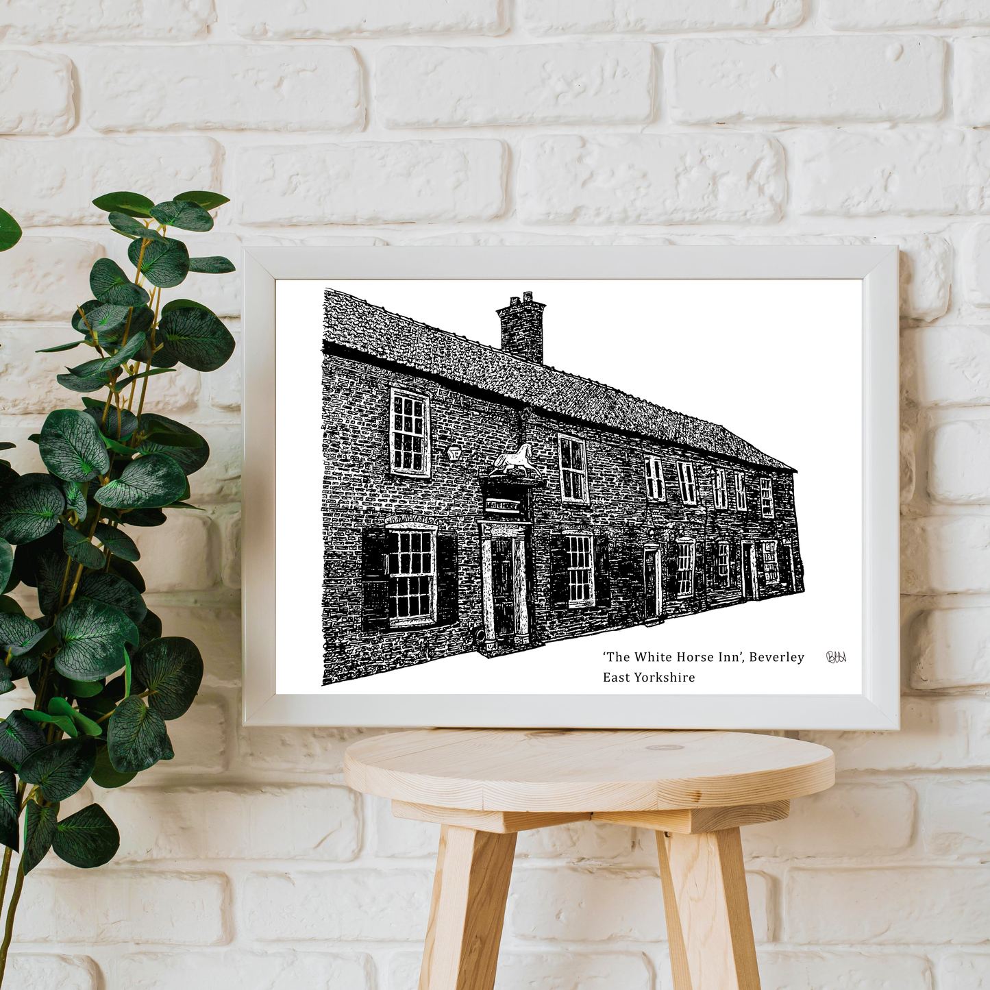 The White Horse Inn (Nellies) Pub, Beverley Art Print